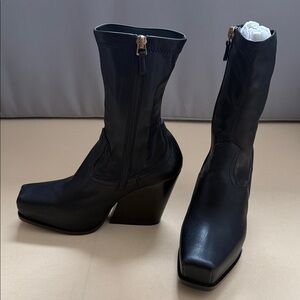 Stella McCartney Black Chunky Heeled Boots